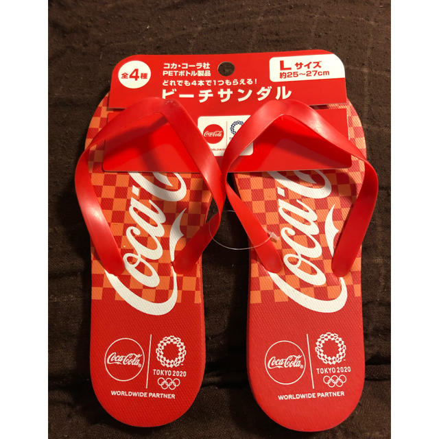 コカ・コーラ(コカコーラ)のビーチサンダル メンズの靴/シューズ(サンダル)の商品写真