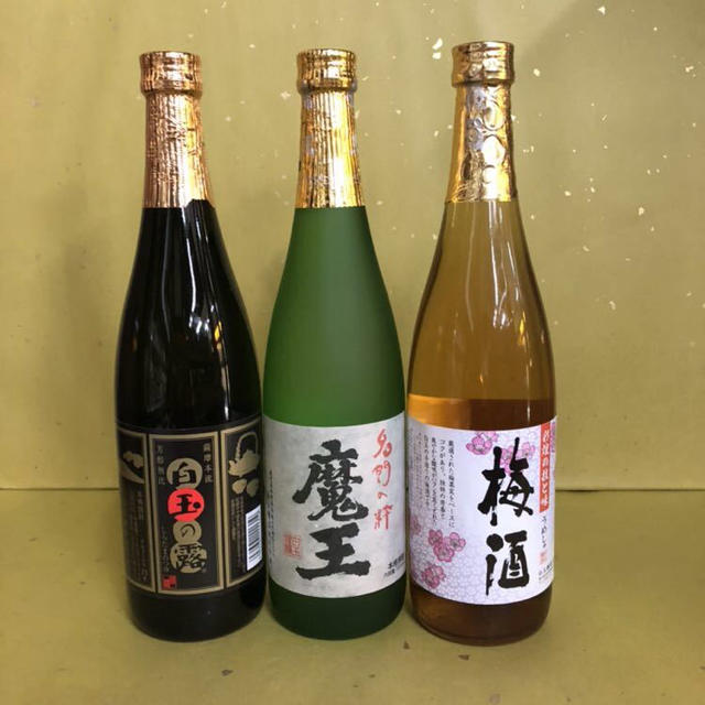 激安価格！焼酎 白玉酒造 白玉の露 魔王 梅酒 3本