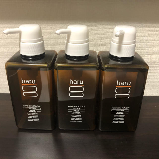 haru kurokamiスカルプ  400ml 3本セット　ハルシャンプー