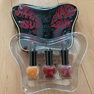 アナスイ(ANNA SUI)の★ANNA SUI★限定ネイルセット★ポーチ★シール付き(マニキュア)