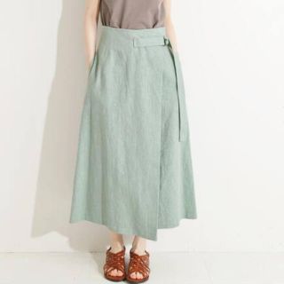 IENA LA BOUCLE 綿麻ラップスカート