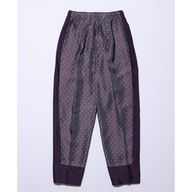 TOGA VIRILIS JACQUARD EASY PANTS Purpleメンズ