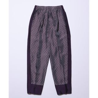 トーガ(TOGA)のTOGA VIRILIS JACQUARD EASY PANTS Purple(スラックス)