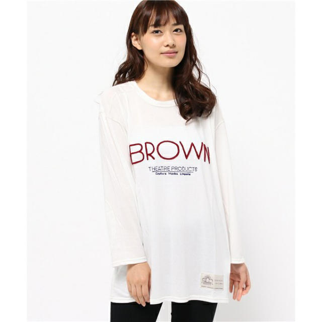 THEATRE PRODUCTS(シアタープロダクツ)のシアタープロダクツBROWNカットソー レディースのトップス(カットソー(半袖/袖なし))の商品写真