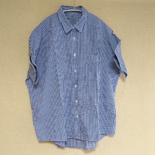 MUJI (無印良品)(ムジルシリョウヒン)の無印のチェックシャツ レディースのトップス(シャツ/ブラウス(半袖/袖なし))の商品写真