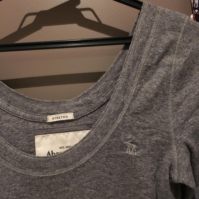Abercrombie&Fitch(アバクロンビーアンドフィッチ)のアバクロ グレーロンT レディースのトップス(Tシャツ(長袖/七分))の商品写真
