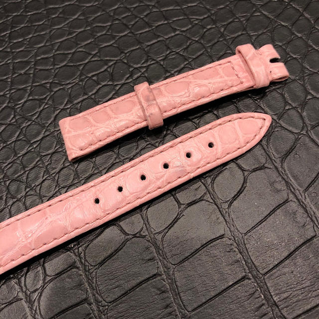 Chopard(ショパール)のショパール 替えベルト 純正 ピンク マットクロコダイル .時計は参考画像 レディースのファッション小物(腕時計)の商品写真