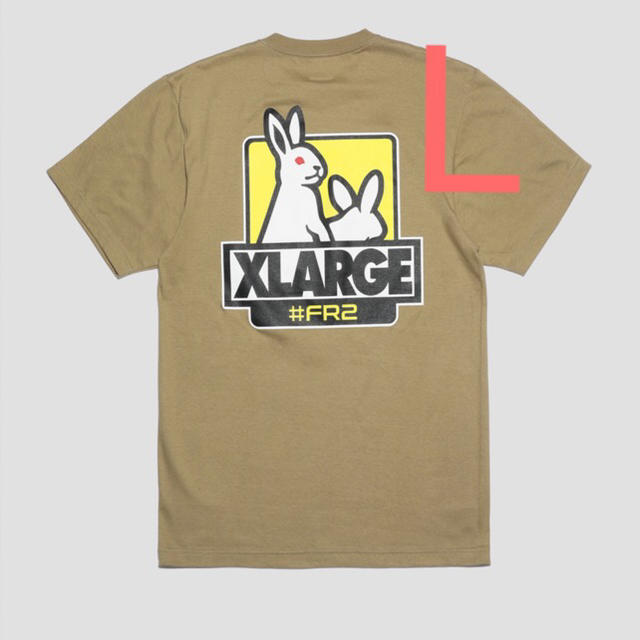 XLARGE(エクストララージ)のFR2 XLARGE Tシャツ ベージュ L fxxk icon tee 2 メンズのトップス(Tシャツ/カットソー(半袖/袖なし))の商品写真