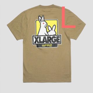 エクストララージ(XLARGE)のFR2 XLARGE Tシャツ ベージュ L fxxk icon tee 2(Tシャツ/カットソー(半袖/袖なし))