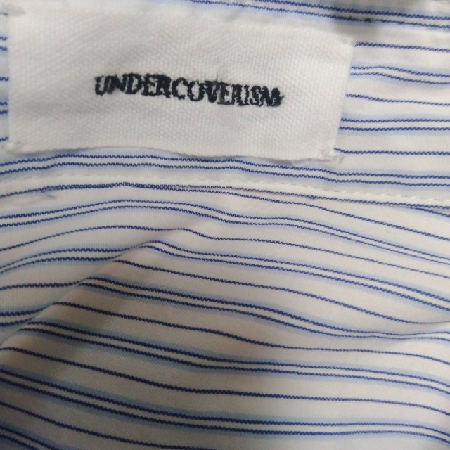 UNDERCOVER アンダーカバー FUCK刺繍再構築タチキリストライプシャツ