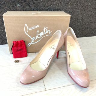 クリスチャンルブタン(Christian Louboutin)のルブタン　エナメルパンプス　ヌードベージュ　24cm(ハイヒール/パンプス)