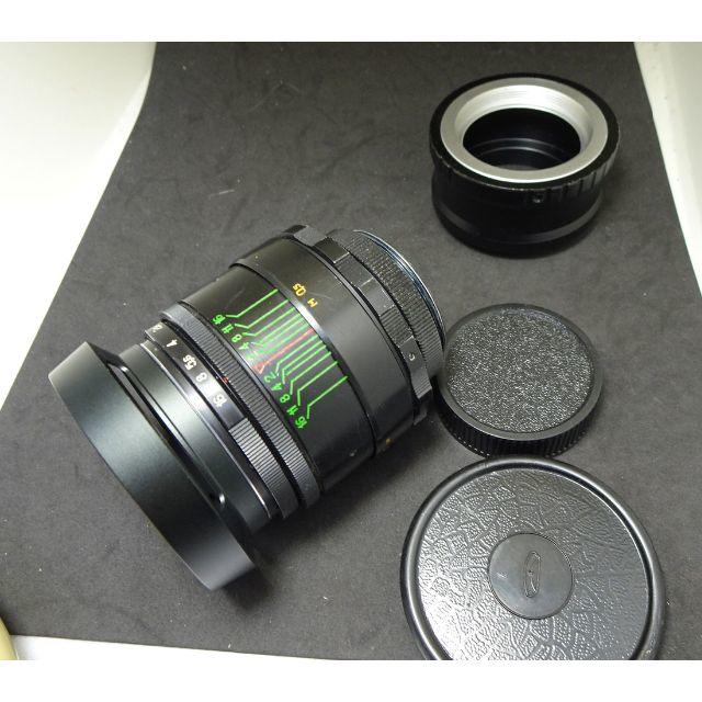 145　　美品　ぐるぐるボケレンズ　Helios44-2　　アダプター付