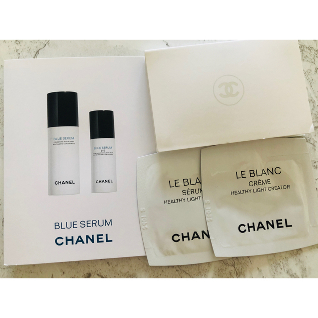 CHANEL(シャネル)のCHANEL Blue serum 、le blanc 3点セット コスメ/美容のスキンケア/基礎化粧品(美容液)の商品写真