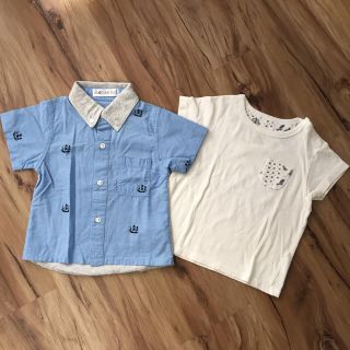 ユニクロ(UNIQLO)の男の子トップス2枚セット(Ｔシャツ)