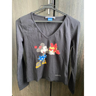 ディズニー(Disney)のLIU・JO ミニーちゃんロンT ラインストーン付き(Tシャツ(長袖/七分))