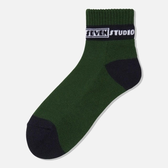 GU(ジーユー)の新品！STUDIO SEVEN GU Socks Green メンズのレッグウェア(ソックス)の商品写真