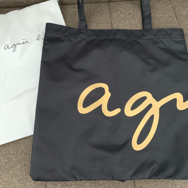 agnes b.(アニエスベー)の新品 アニエスベー agnes b. ナイロン 　　　　エコバッグ BLACK レディースのバッグ(エコバッグ)の商品写真