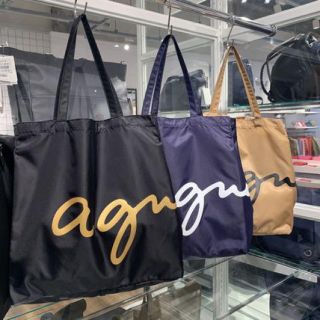 アニエスベー(agnes b.)の新品 アニエスベー agnes b. ナイロン 　　　　エコバッグ BLACK(エコバッグ)