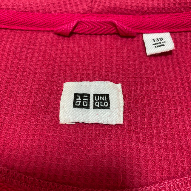 UNIQLO(ユニクロ)のろんちゃん様専用　ユニクロ キッズ パーカー 130cm キッズ/ベビー/マタニティのキッズ服女の子用(90cm~)(ジャケット/上着)の商品写真