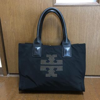 トリーバーチ(Tory Burch)の美品 TORY BURCH ハンドバッグ 黒(ハンドバッグ)