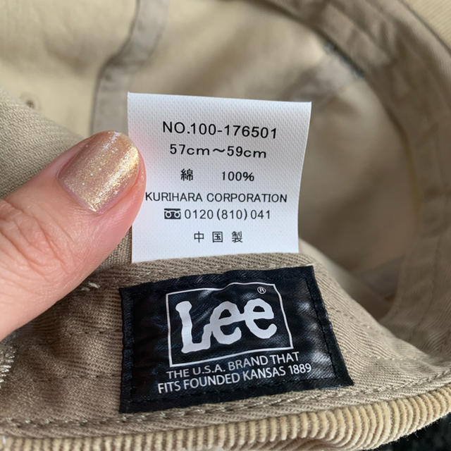 Lee(リー)の美品♡Lee ベージュキャップ レディースの帽子(キャップ)の商品写真