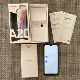 ギャラクシー(Galaxy)の<新品>galaxy A20 SC-02M Black 32G(スマートフォン本体)