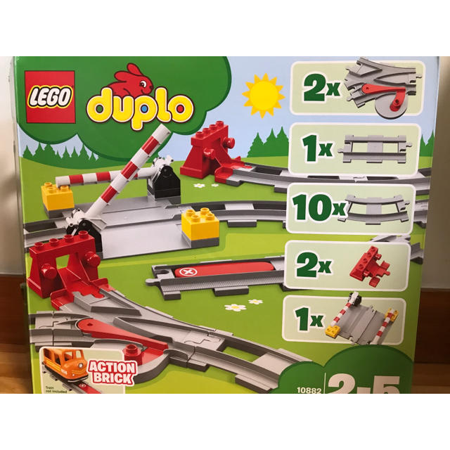 Lego(レゴ)のLEGO duplo   10882 Train T racks キッズ/ベビー/マタニティのおもちゃ(知育玩具)の商品写真