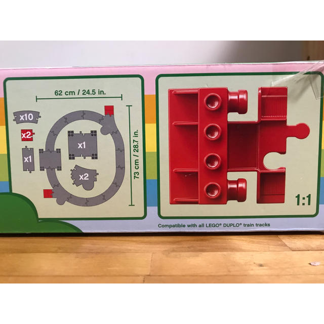 Lego(レゴ)のLEGO duplo   10882 Train T racks キッズ/ベビー/マタニティのおもちゃ(知育玩具)の商品写真