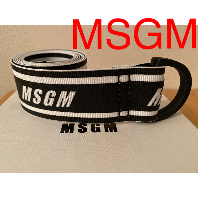 MSGM - 新品 定価18000円程 MSGM ロゴベルト イタリア製 の通販 by