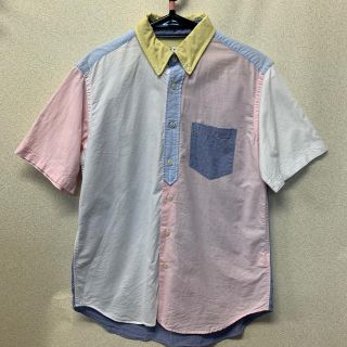 SCHIATTI スキャッティ マルチカラー 半袖BDシャツ　M USED (Tシャツ/カットソー(半袖/袖なし))