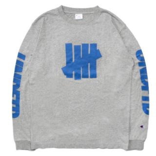 アンディフィーテッド(UNDEFEATED)の【L／灰色】UNDEFEATED CHAMPION LOGO TEE ロンT(Tシャツ/カットソー(七分/長袖))