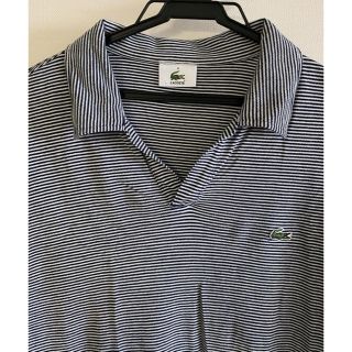 ラコステ(LACOSTE)のラコステ　ポロシャツ　半袖　ボーダー(ポロシャツ)