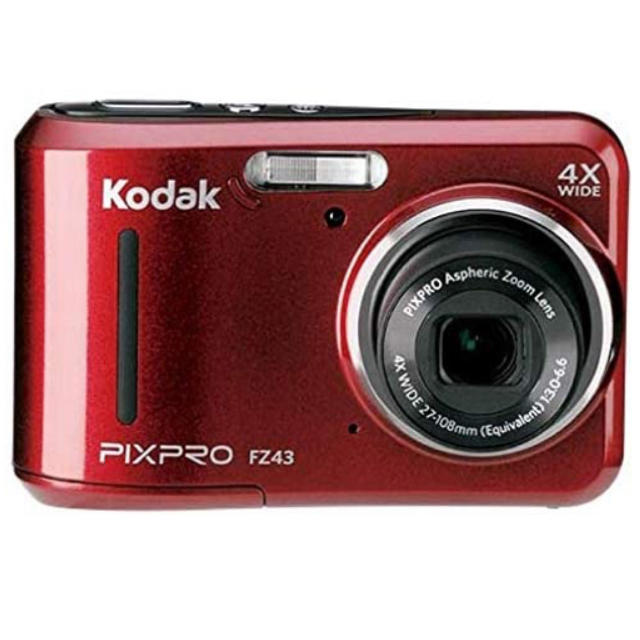 お国内正規品！保証あり未開封　Kodak PIXPRO FZ43 red レッドコンパクトデジタルカメラ