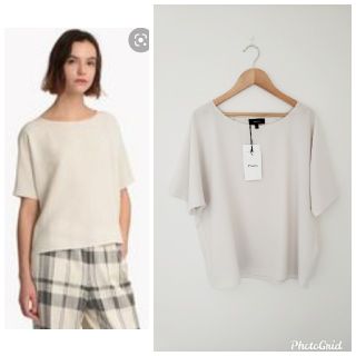 セオリー(theory)のtheoryのShallow GGT Back Raglan Topブラウス(シャツ/ブラウス(半袖/袖なし))