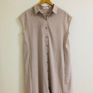 ダブルクローゼット(w closet)のwcloset ◎ ベルト付きストライプワンピース(ロングワンピース/マキシワンピース)