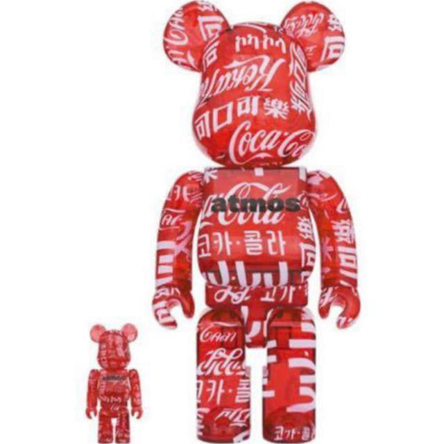 MEDICOM TOY(メディコムトイ)のBE@RBRICK atmos × Coca-Cola 100％ & 400％ エンタメ/ホビーのフィギュア(その他)の商品写真