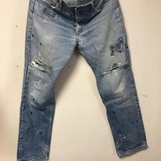 リーバイス(Levi's)の【希少】Levi's リーバイスダメージデニム　オレンジタグ　ビンテージ　36(デニム/ジーンズ)