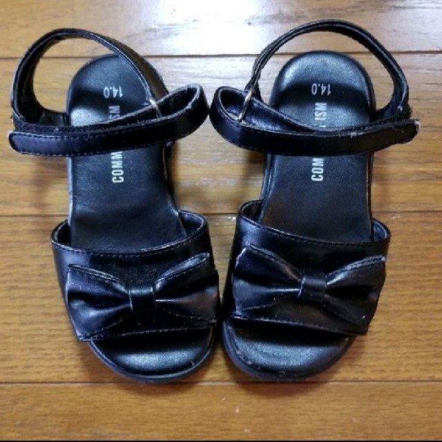 COMME CA ISM(コムサイズム)の[コムサイズム]フォーマルストラップサンダル14㌢ キッズ/ベビー/マタニティのベビー靴/シューズ(~14cm)(フォーマルシューズ)の商品写真