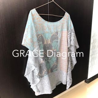 グレースコンチネンタル(GRACE CONTINENTAL)のGRACE CONTINENTAL グレースコンチネンタル プリント ブラウス (シャツ/ブラウス(半袖/袖なし))