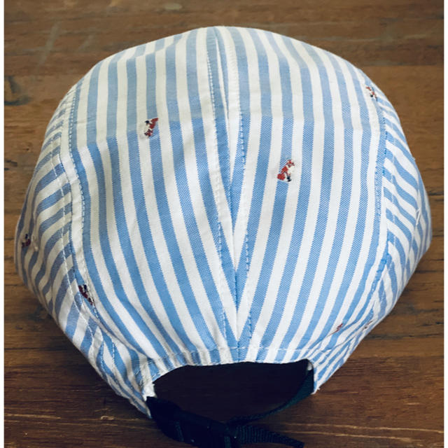 MAISON KITSUNE'(メゾンキツネ)のMAISON KITSUNE’ キャップ　ストライプ メンズの帽子(キャップ)の商品写真