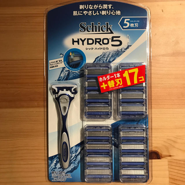 コストコ(コストコ)の新品未使用　シック Schick 5枚刃 ハイドロ5 (本体+替刃17コ付) スマホ/家電/カメラの美容/健康(メンズシェーバー)の商品写真