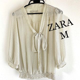 ザラ(ZARA)の[衣類]ZARA◆ドットシースルー 七分丈ブラウス(シャツ/ブラウス(長袖/七分))