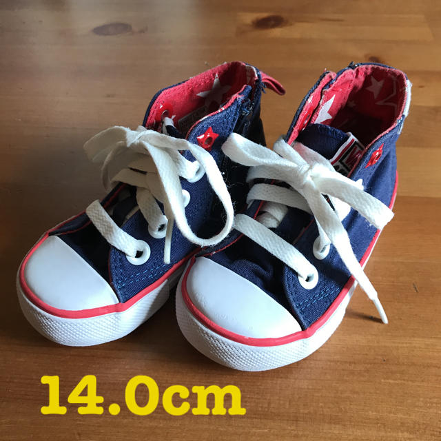 VANS(ヴァンズ)のVANSハイカット スニーカー14cm キッズ/ベビー/マタニティのベビー靴/シューズ(~14cm)(スニーカー)の商品写真