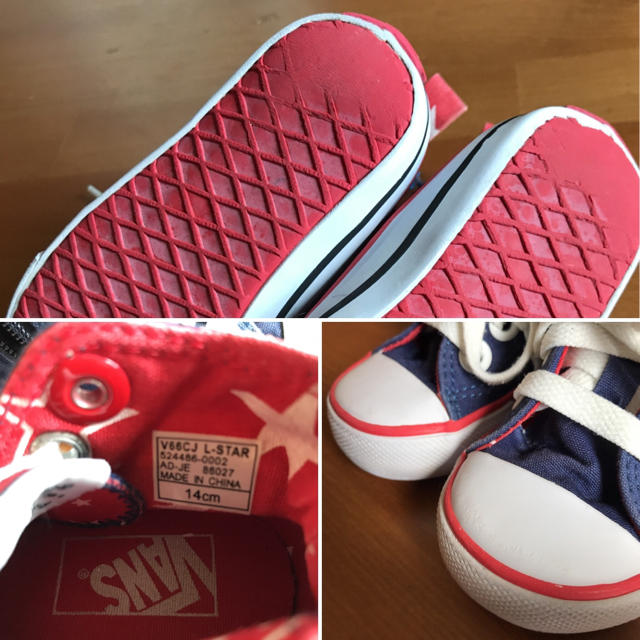 VANS(ヴァンズ)のVANSハイカット スニーカー14cm キッズ/ベビー/マタニティのベビー靴/シューズ(~14cm)(スニーカー)の商品写真