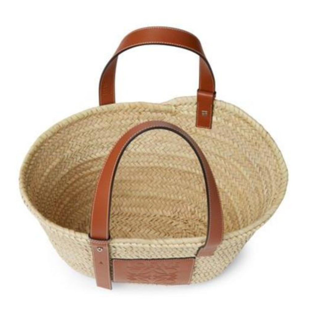 バッグ Loewe バスケットバッグM ナチュラル/タン 8月入!お値下げ