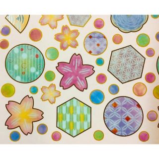本金　銀小紋転写紙　と　メタリック金線転写紙各色　2枚セットで1999円　送料無(陶芸)