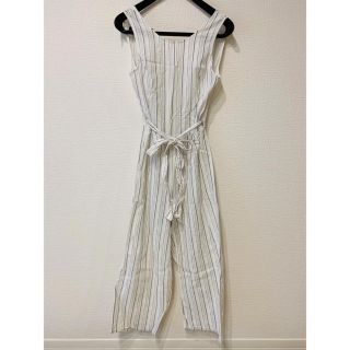 ザラ(ZARA)の美品♪ 夏に大活躍！アメリカで購入　ボーダーサロペット/オールインワン(サロペット/オーバーオール)