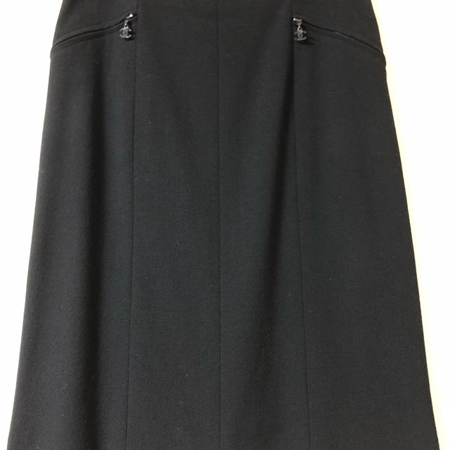 スカートシャネル　キラキラココマークが素敵　スカート　ブラック　サイズ38
