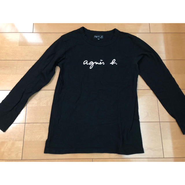 agnes b.(アニエスベー)のアニエスベー  丸首　ロンT ブラック レディースのトップス(Tシャツ(長袖/七分))の商品写真