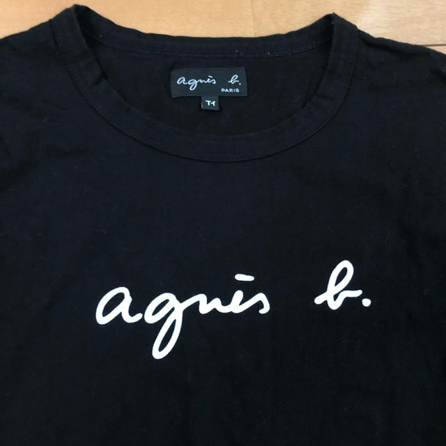 agnes b.(アニエスベー)のアニエスベー  丸首　ロンT ブラック レディースのトップス(Tシャツ(長袖/七分))の商品写真